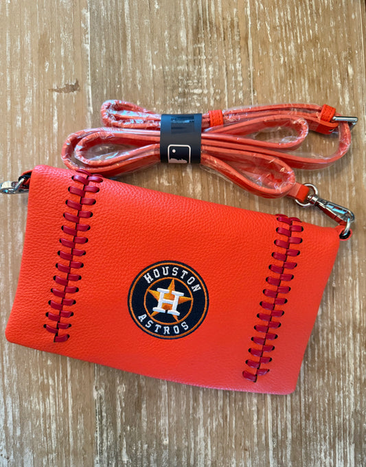 Montana West Houston Astros Mini Crossbody Purse in Orange