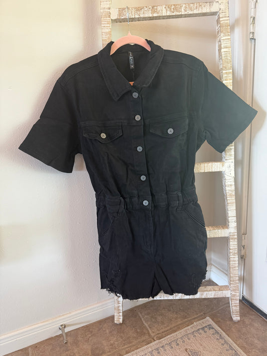 Reckless Romper in Midnight