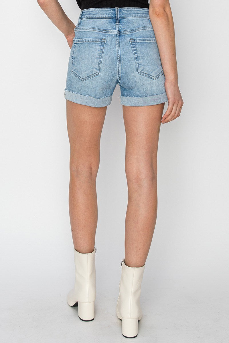 Risen High Rise Cuffed Shorts