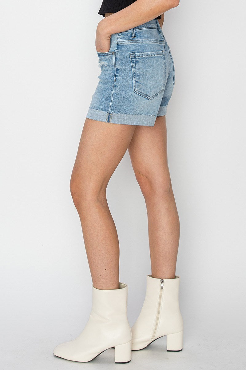 Risen High Rise Cuffed Shorts